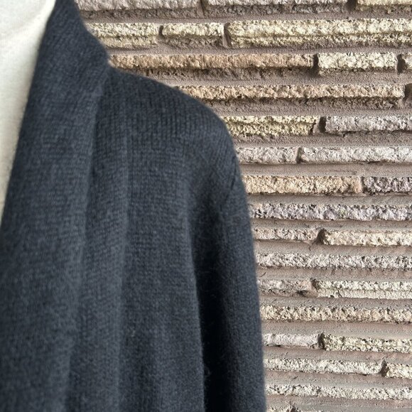 IB Diffusion Black Wool Mohair Blend Sweater Coat Double Breasted Size Small - Picture 6 of 10